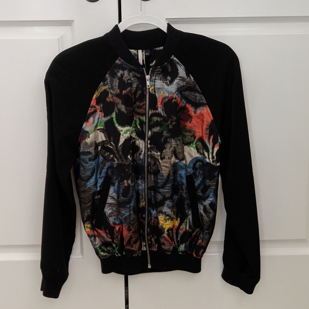Topshop Multicolored Bomber Jacket